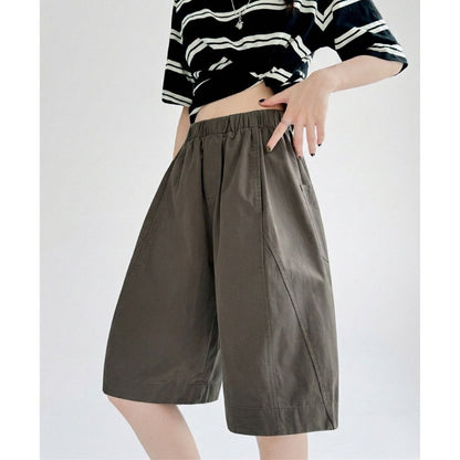 Pants/ナチュラルワイドハーフパンツ ST/No.22347