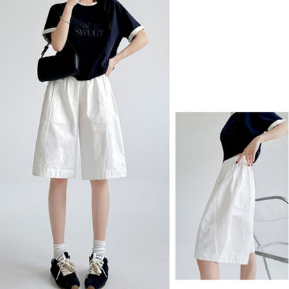 Pants/ナチュラルワイドハーフパンツ ST/No.22347