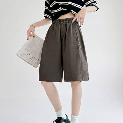Pants/ナチュラルワイドハーフパンツ ST/No.22347