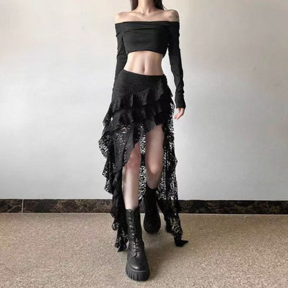 Skirt/レースアシメスカート ST/No.22350