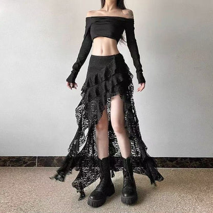 Skirt/レースアシメスカート ST/No.22350