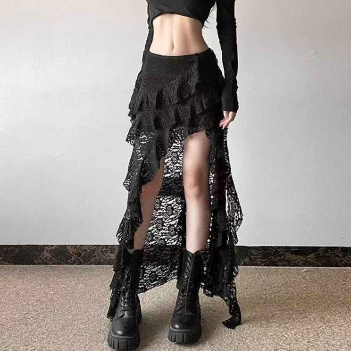 Skirt/レースアシメスカート ST/No.22350