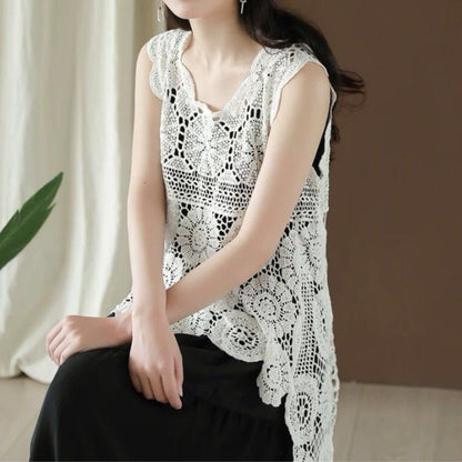 Tops/ロングクロシェワンピース ST/No.22353