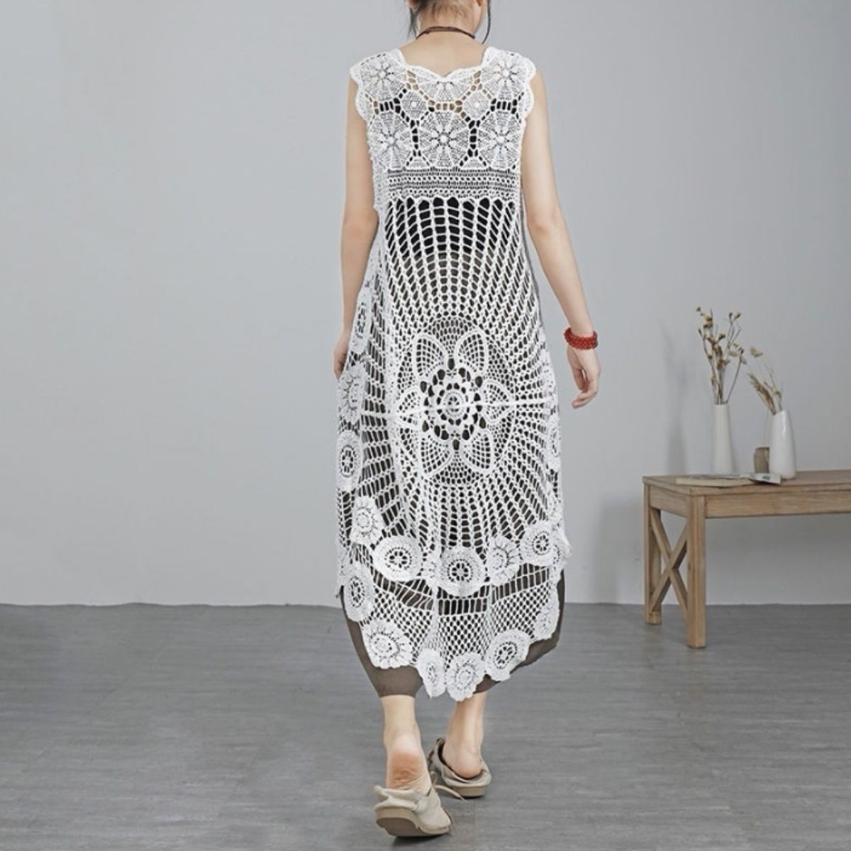 Tops/ロングクロシェワンピース ST/No.22353