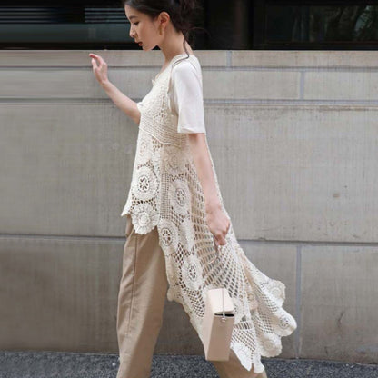 Tops/ロングクロシェワンピース ST/No.22353