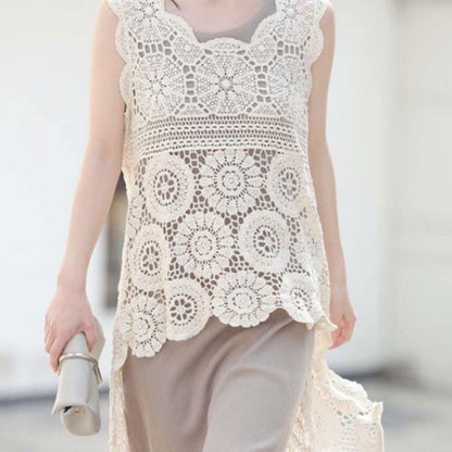 Tops/ロングクロシェワンピース ST/No.22353
