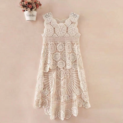 Tops/ロングクロシェワンピース ST/No.22353