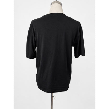 プリントTシャツ ブラック 実物撮影 背面