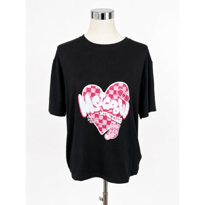 プリントTシャツ ブラック 実物撮影 正面