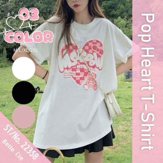 T-Shirts/ハートロゴポップＴシャツ ST/No.22358
