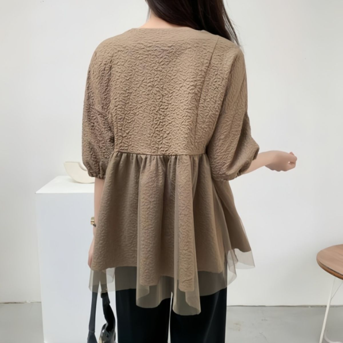 Blouse/シアーペプラムチュニック ST/No.22361