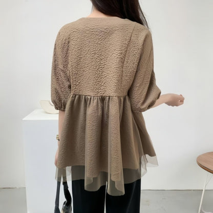 Blouse/シアーペプラムチュニック ST/No.22361