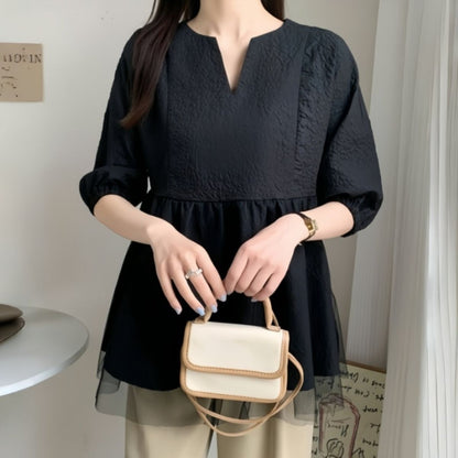 Blouse/シアーペプラムチュニック ST/No.22361