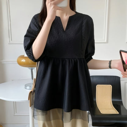 Blouse/シアーペプラムチュニック ST/No.22361