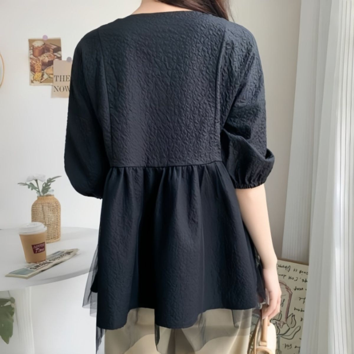 Blouse/シアーペプラムチュニック ST/No.22361