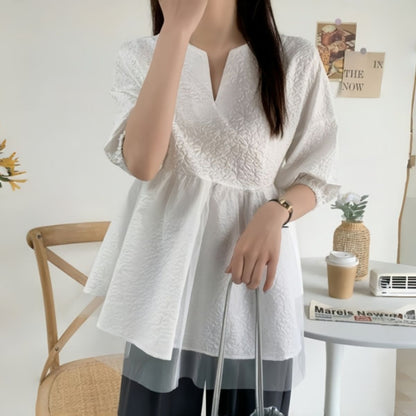 Blouse/シアーペプラムチュニック ST/No.22361