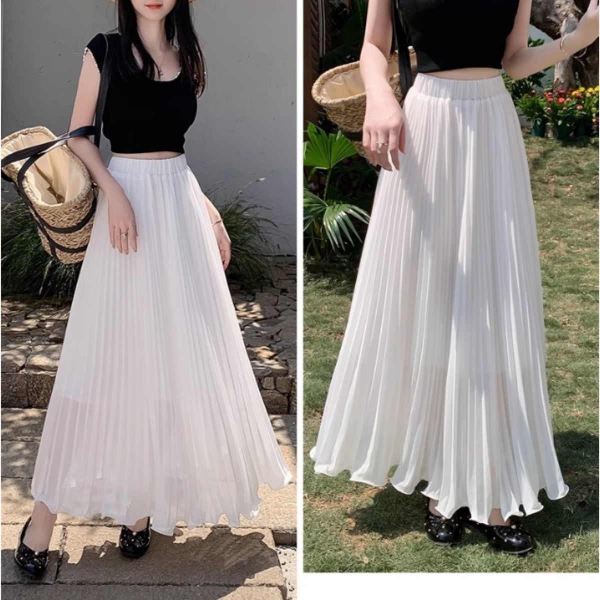 Skirt/プリーツロングスカート ST/No.22373