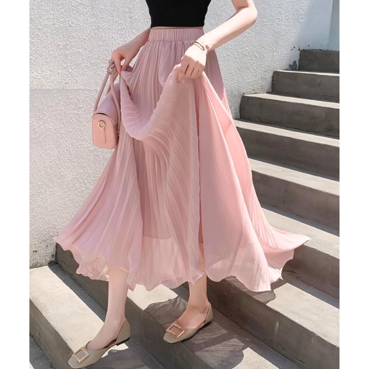 Skirt/プリーツロングスカート ST/No.22373