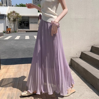 Skirt/プリーツロングスカート ST/No.22373