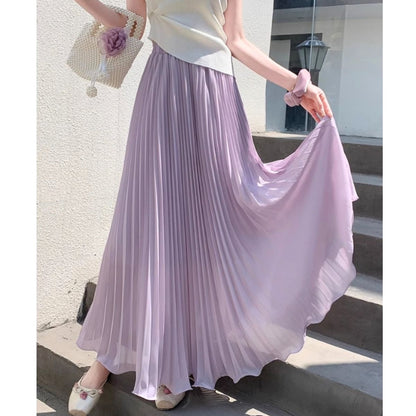 Skirt/プリーツロングスカート ST/No.22373