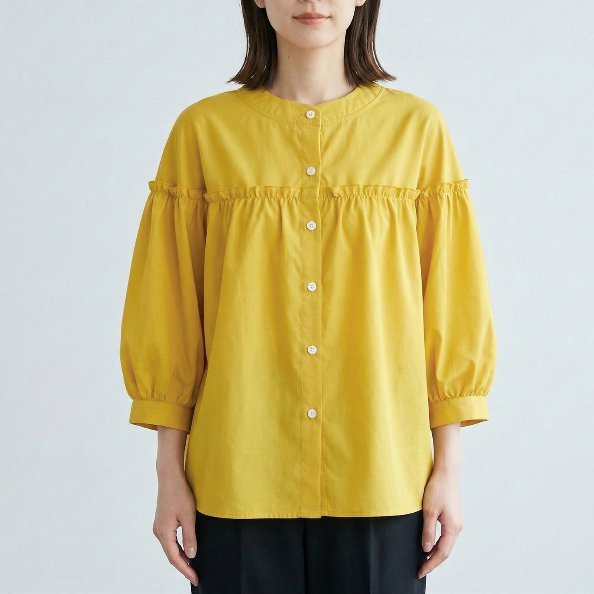 Blouse/フリルバンドカラーブラウス ST/No.22377