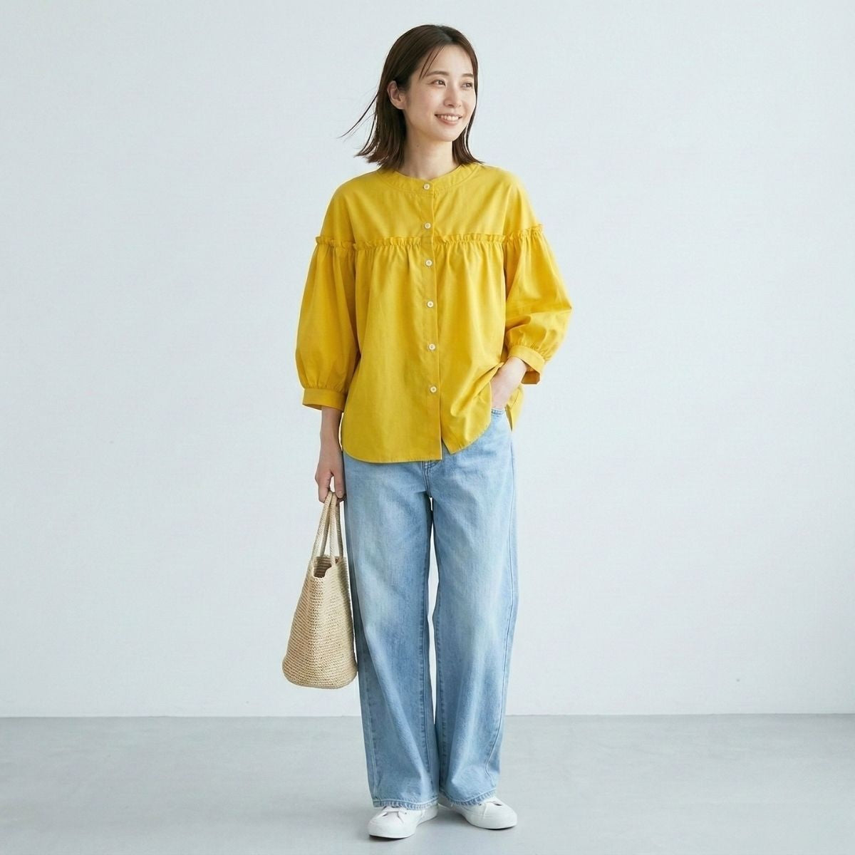 Blouse/フリルバンドカラーブラウス ST/No.22377