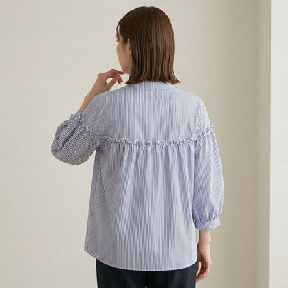 Blouse/フリルバンドカラーブラウス ST/No.22377