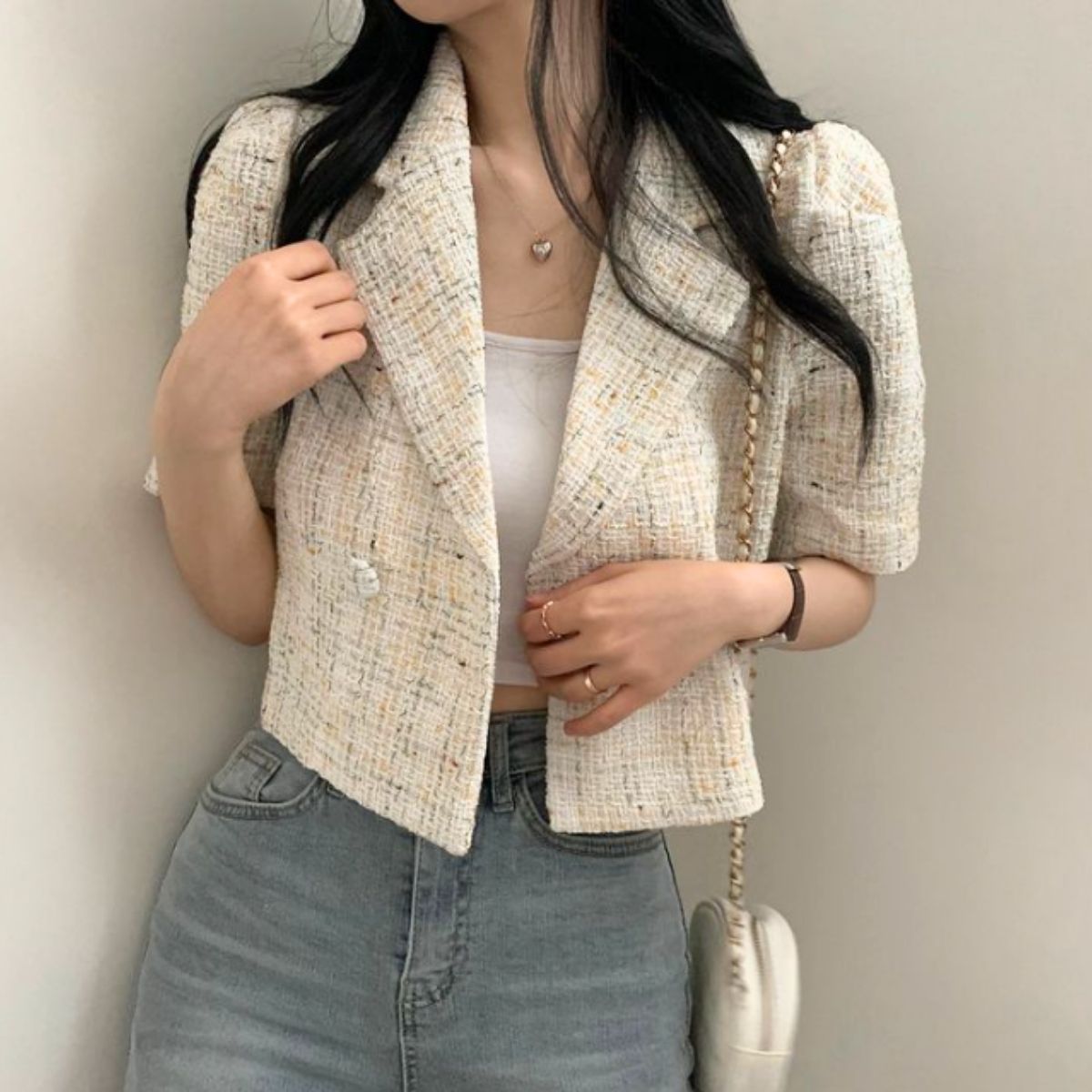 Jacket/ショートツイードジャケット ST/No.22378