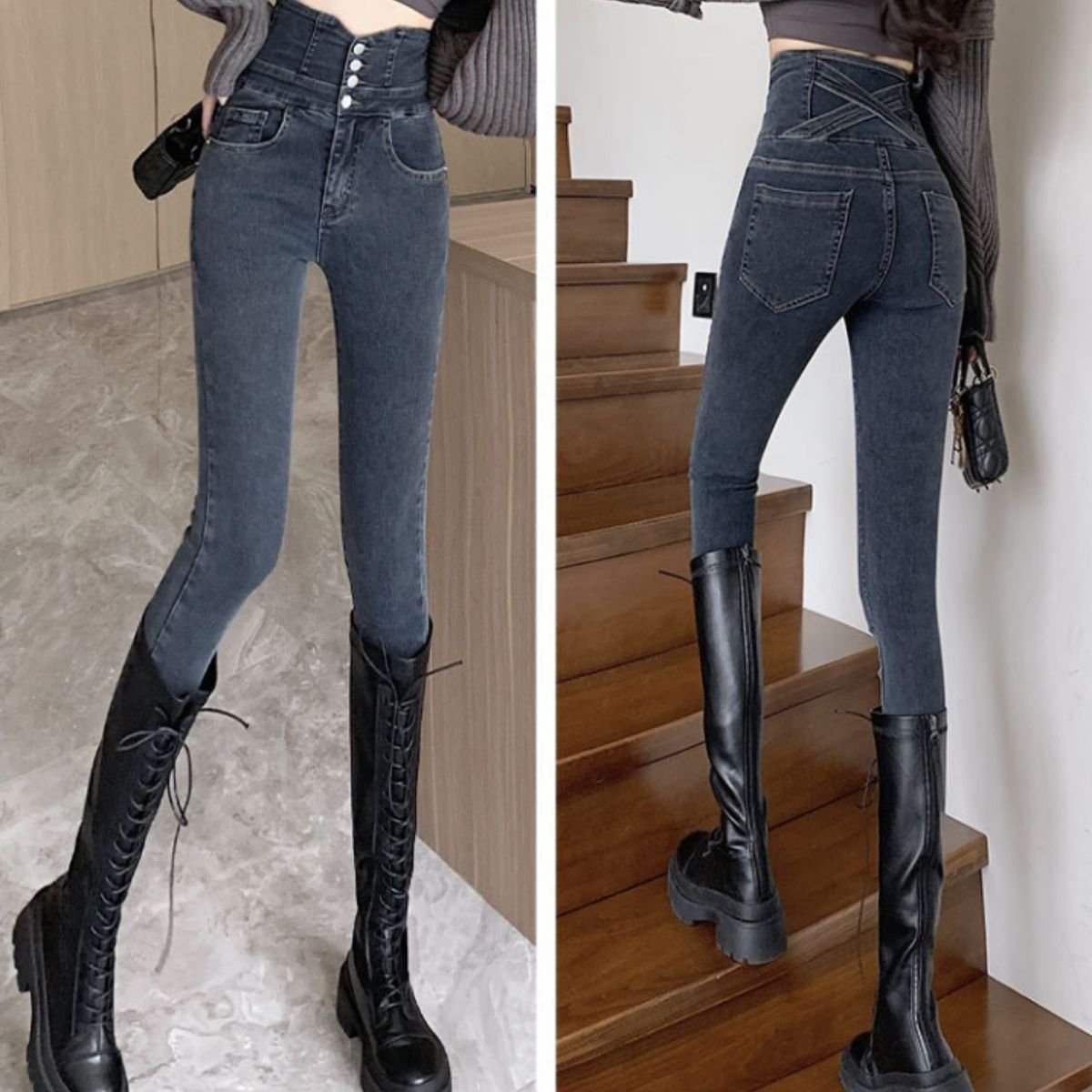 Pants/ハイウエストスキニーデニムパンツ ST/No.22379