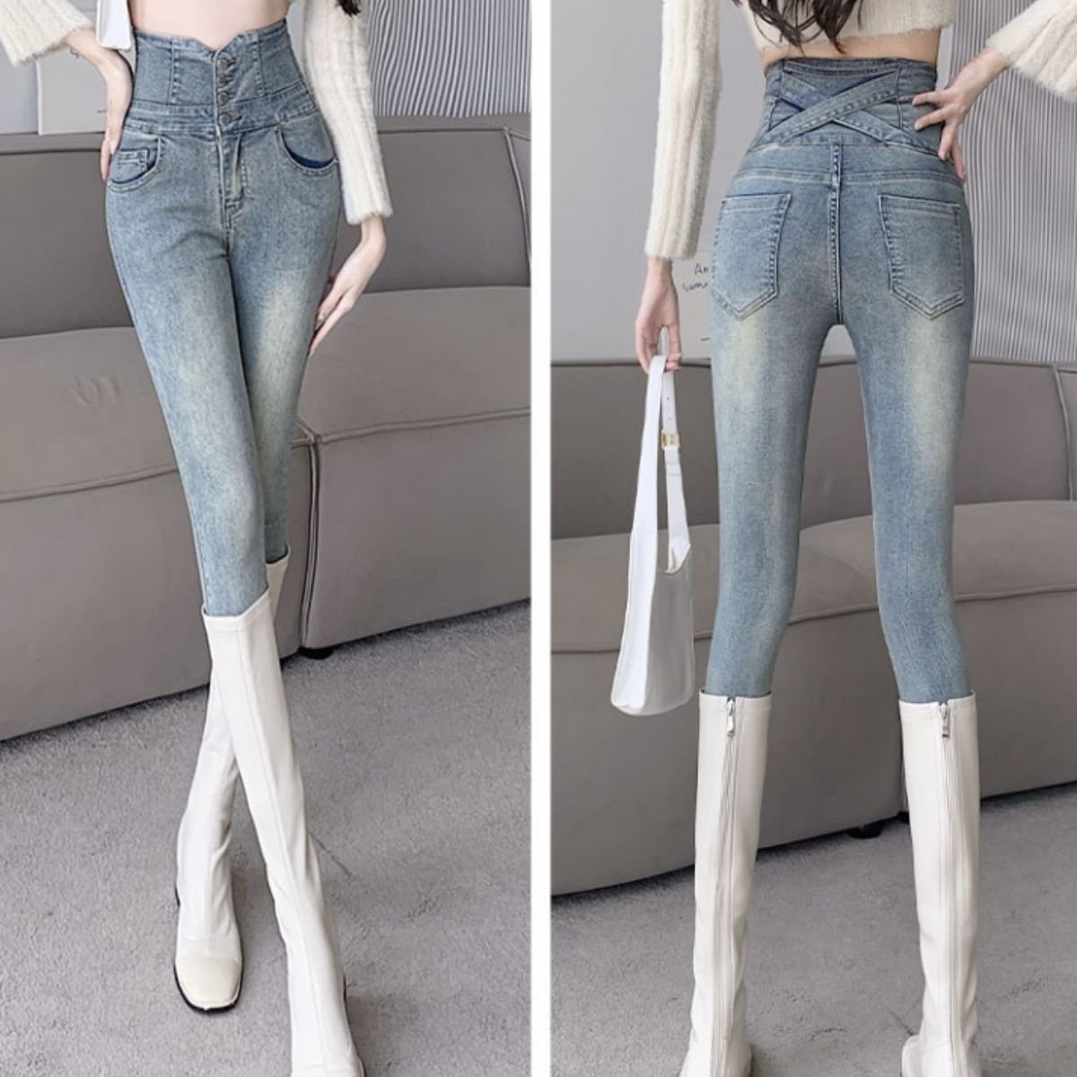 Pants/ハイウエストスキニーデニムパンツ ST/No.22379