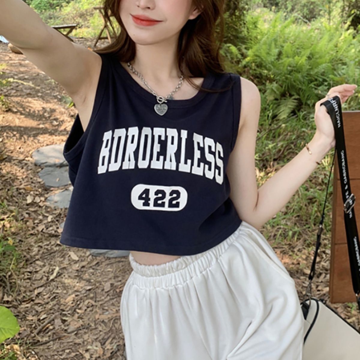 T-Shirts/ロゴショートタンクトップ ST/No.22381