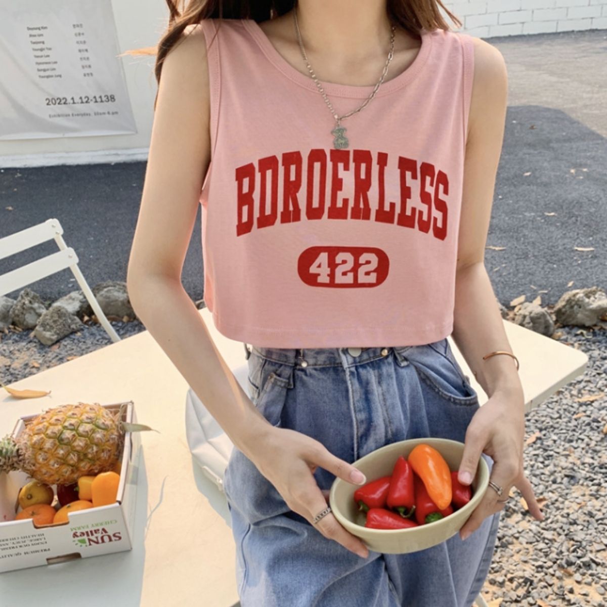 T-Shirts/ロゴショートタンクトップ ST/No.22381