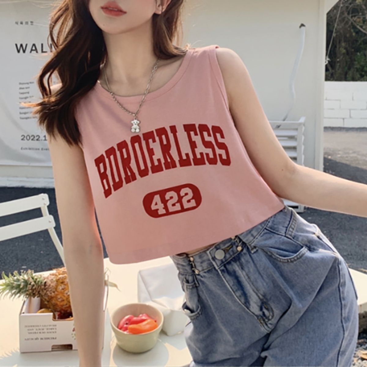 T-Shirts/ロゴショートタンクトップ ST/No.22381