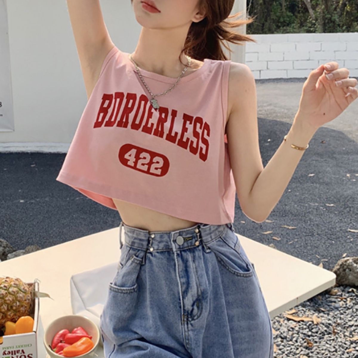 T-Shirts/ロゴショートタンクトップ ST/No.22381