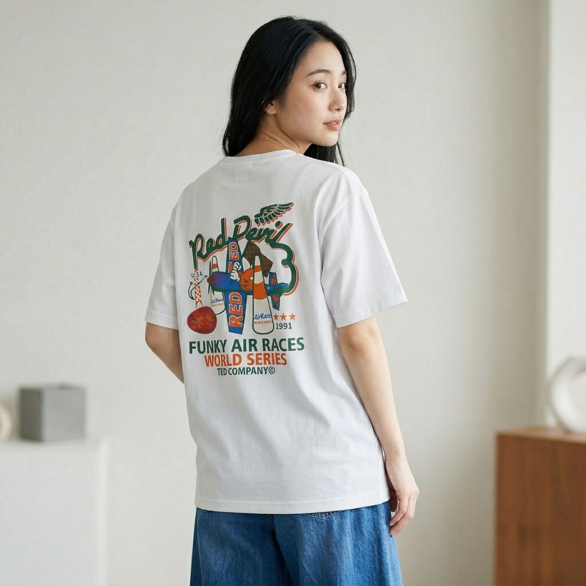 T-Shirts/バックプリントアメカジTシャツ ST/No.22384 – Belle Ćie