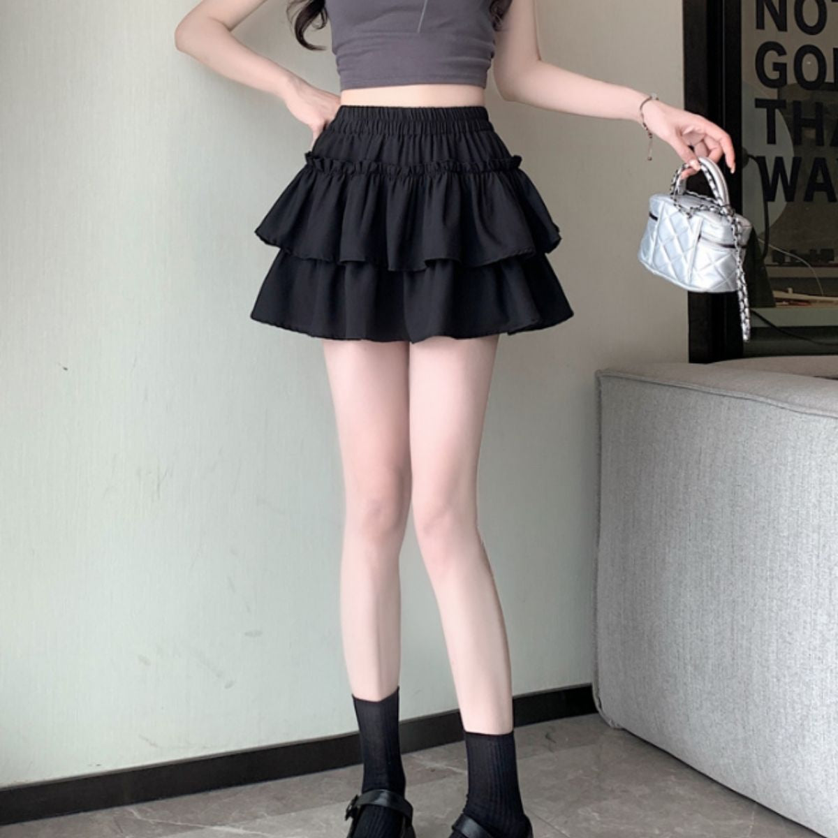 Skirt/ティアードフリルミニスカート ST/No.22385