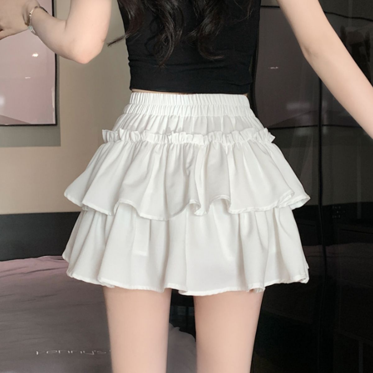 Skirt/ティアードフリルミニスカート ST/No.22385