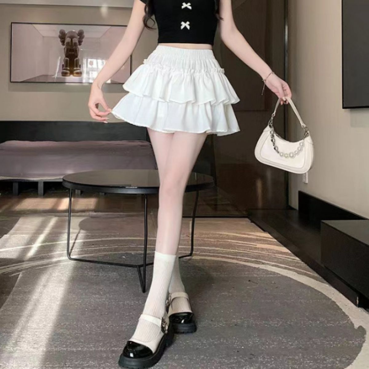 Skirt/ティアードフリルミニスカート ST/No.22385