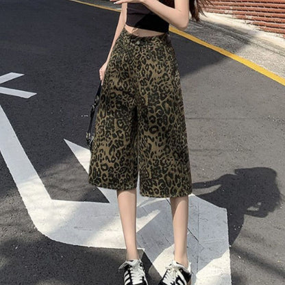 Pants/レオパードハーフパンツ ST/No.22386
