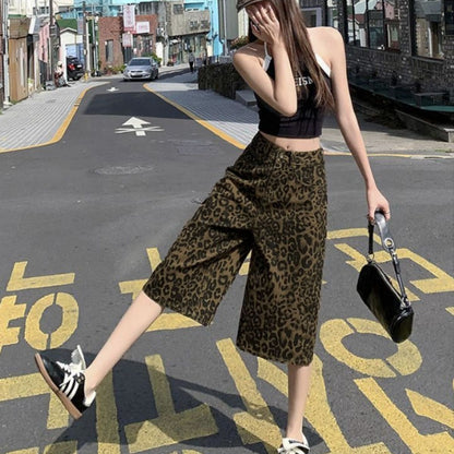 Pants/レオパードハーフパンツ ST/No.22386