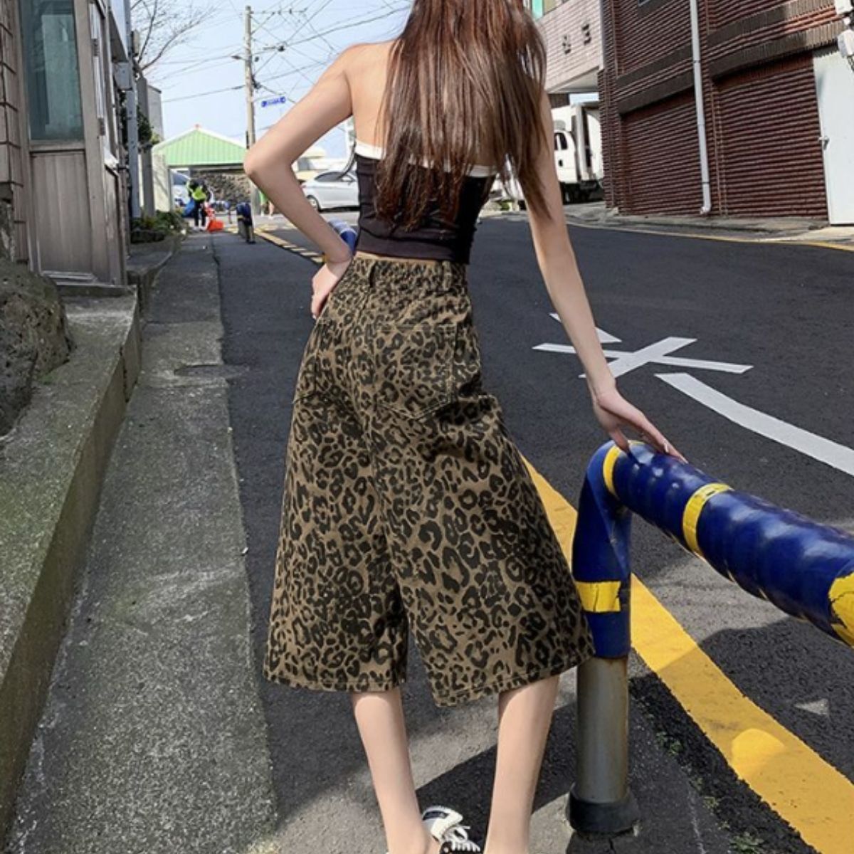 Pants/レオパードハーフパンツ ST/No.22386