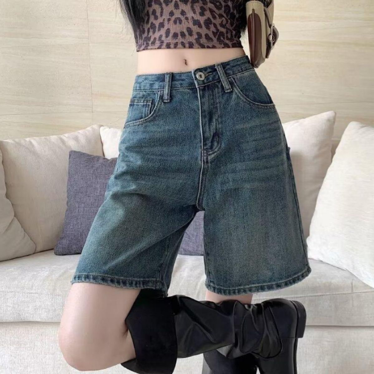 Pants/デニムハーフパンツ ST/No.22387