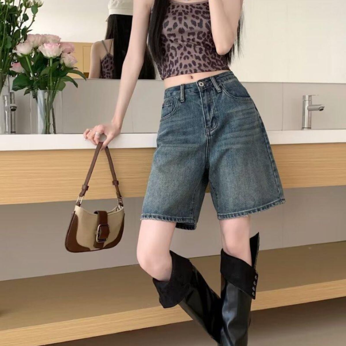 Pants/デニムハーフパンツ ST/No.22387