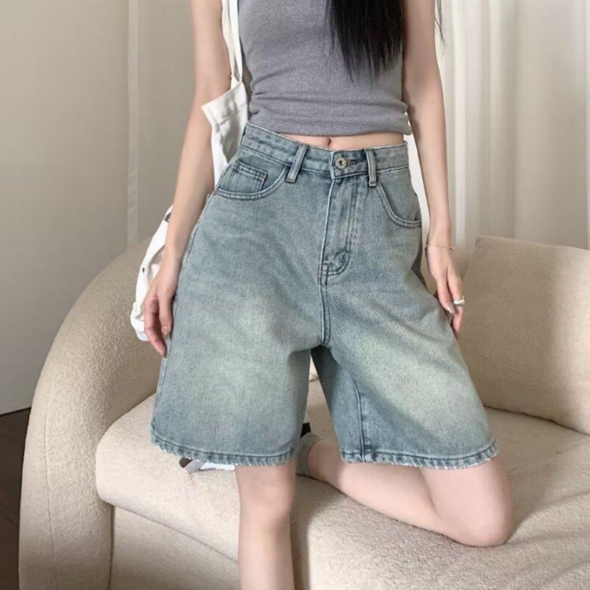 Pants/デニムハーフパンツ ST/No.22387