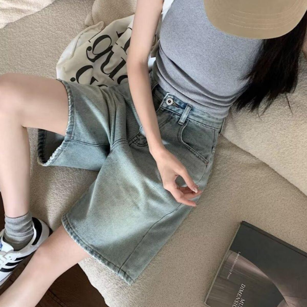 Pants/デニムハーフパンツ ST/No.22387