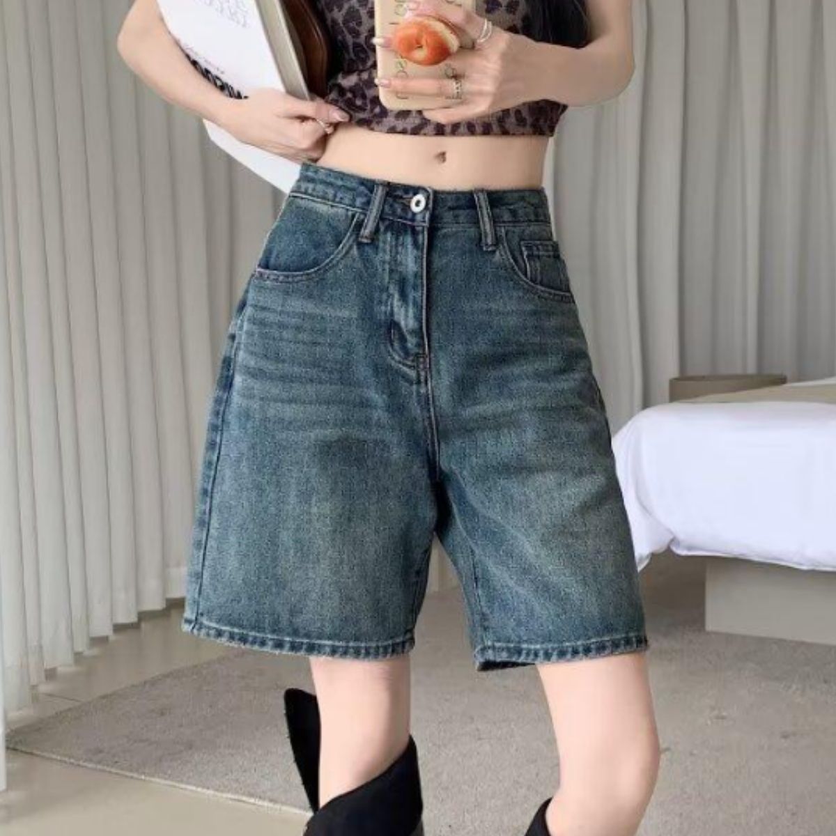 Pants/デニムハーフパンツ ST/No.22387