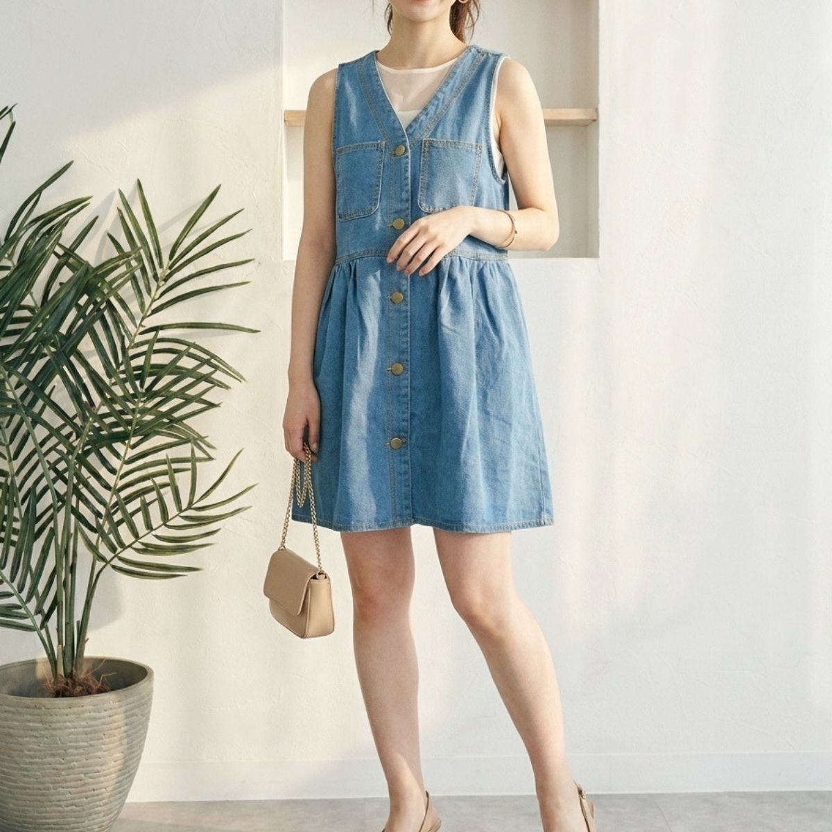 Dress/ミニデニムジャンスカ ST/No.22391