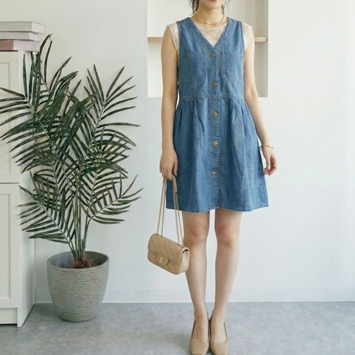 Dress/ミニデニムジャンスカ ST/No.22391
