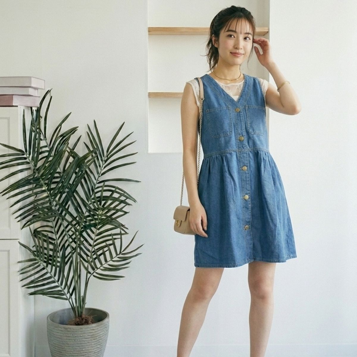 Dress/ミニデニムジャンスカ ST/No.22391