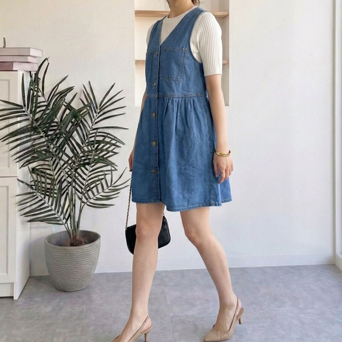 Dress/ミニデニムジャンスカ ST/No.22391